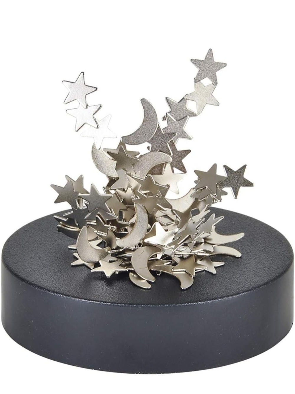 Magnetic Sculpture Desk Toy – Silver Stars & Moons